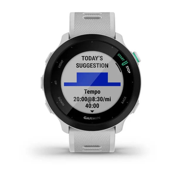 Garmin Forerunner 55 Running Smart Watch - White | 49-GAR-010-02562-11 from Garmin - DID Electrical