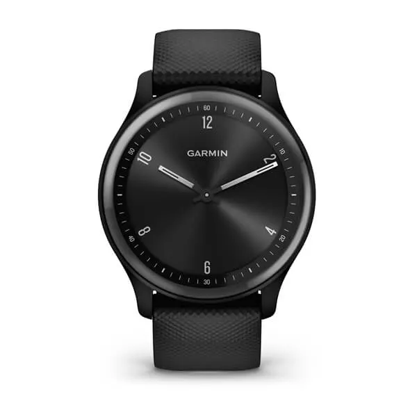 Garmin Vivomove Sport Smart Watch with Silicone Band - Black | 49-GAR-010-02566-00 from Garmin - DID Electrical
