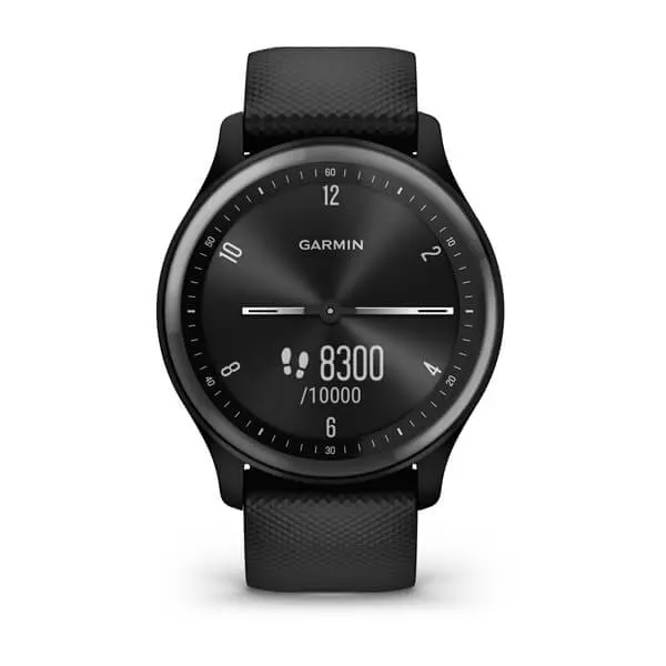 Garmin Vivomove Sport Smart Watch with Silicone Band - Black | 49-GAR-010-02566-00 from Garmin - DID Electrical