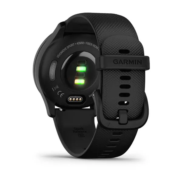 Garmin Vivomove Sport Smart Watch with Silicone Band - Black | 49-GAR-010-02566-00 from Garmin - DID Electrical