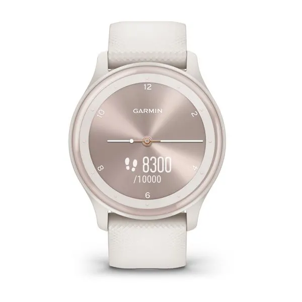 Garmin Vivomove Sport Smart Watch with Silicone Band - Ivory | 49-GAR-010-02566-01 from Garmin - DID Electrical