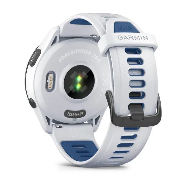 Garmin Forerunner 265 Running Smartwatch - Whitestone &amp; Tidal Blue | 49-GAR-010-02810-11 from Garmin - DID Electrical