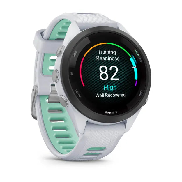 Garmin Forerunner 265S 1.1" Running Smartwatch - Whitestone/Neo Tropick | 49-GAR-010-02810-14 from Garmin - DID Electrical