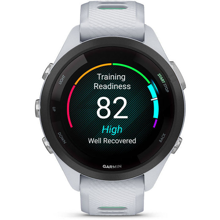 Garmin Forerunner 265S 1.1" Running Smartwatch - Whitestone/Neo Tropick | 49-GAR-010-02810-14 from Garmin - DID Electrical