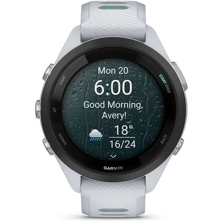 Garmin Forerunner 265S 1.1" Running Smartwatch - Whitestone/Neo Tropick | 49-GAR-010-02810-14 from Garmin - DID Electrical