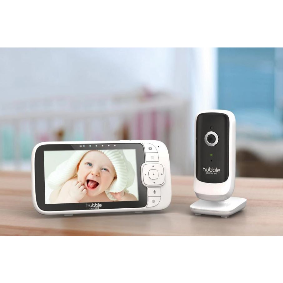Hubble Nursery View Premium 5&quot; Baby Monitor - White &amp; Black | 5012786049994 from Hubble - DID Electrical