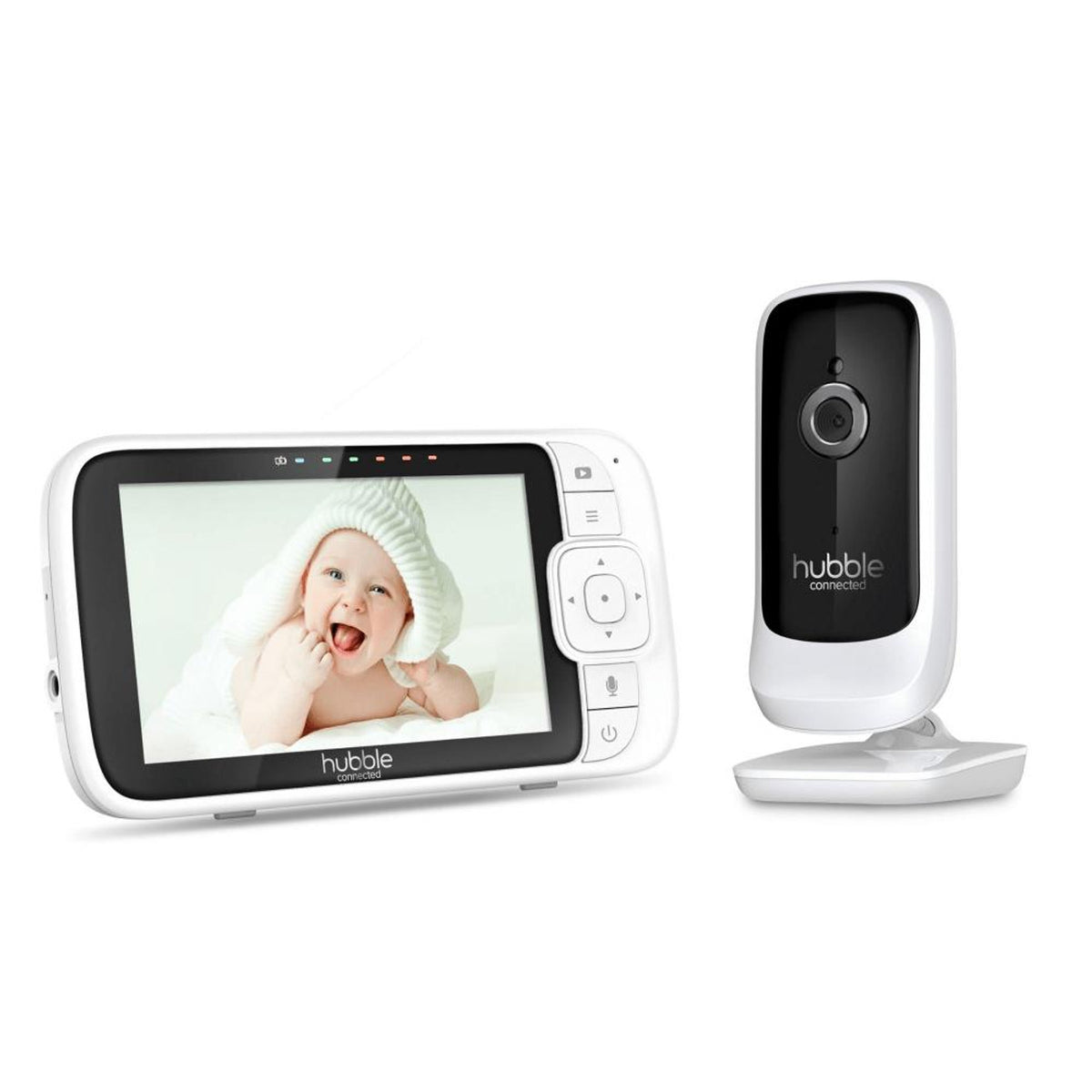 Hubble Nursery View Premium 5&quot; Baby Monitor - White &amp; Black | 5012786049994 from Hubble - DID Electrical