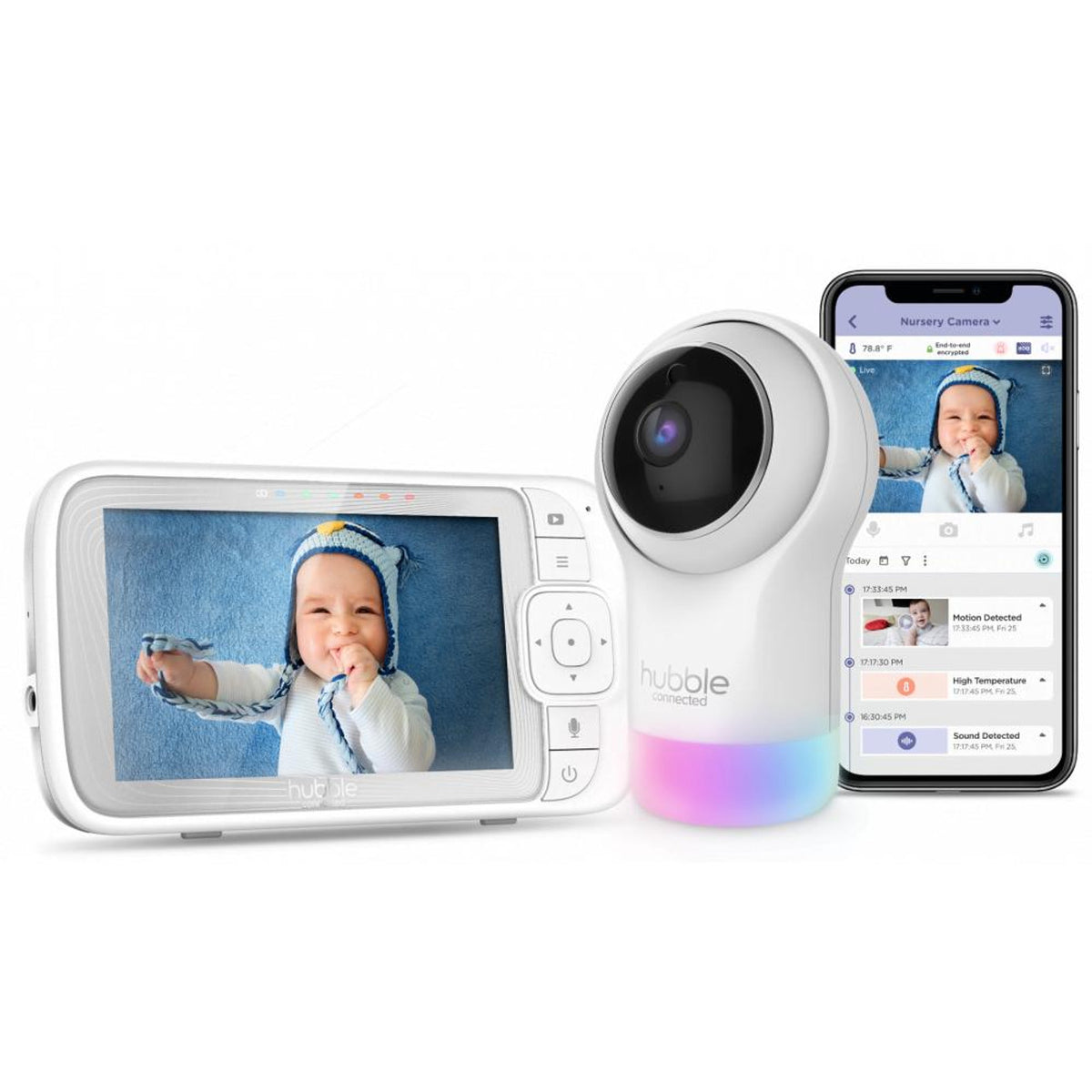 Hubble Nursery Pal Glow + 5&quot; Baby Monitor | 5012786050273 from Hubble - DID Electrical