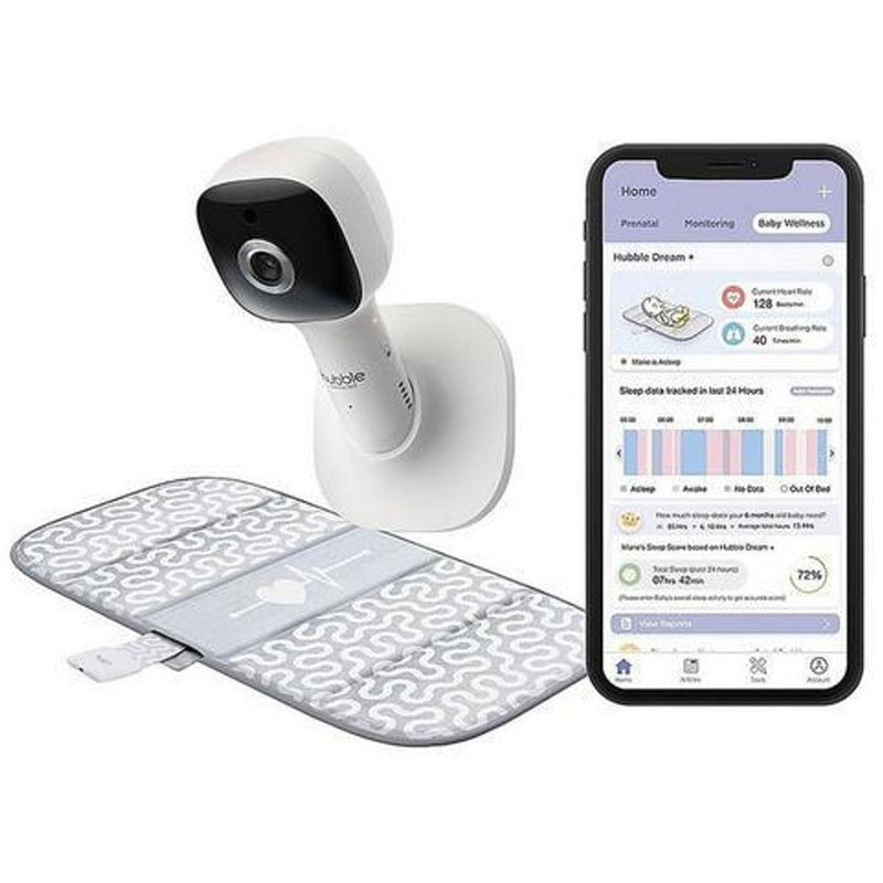 Hubble Dream + Connected Sensor Matt with 1080p Wi-Fi Video Baby Camera - White | 5012786050297 from Hubble - DID Electrical