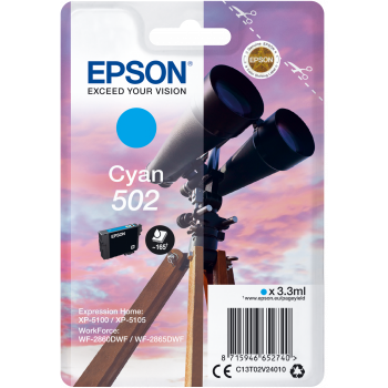 Epson 502 Binocular Ink Cartridge - Cyan | SEPS1373 (7530417684668)