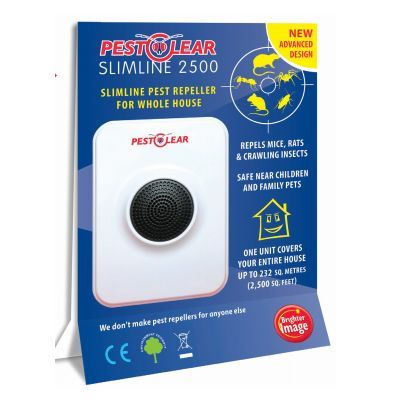 Pest Clear 2500 Slimline Pest Repeller for Rats &amp; Mouse - White | 520543 from Pest Clear - DID Electrical