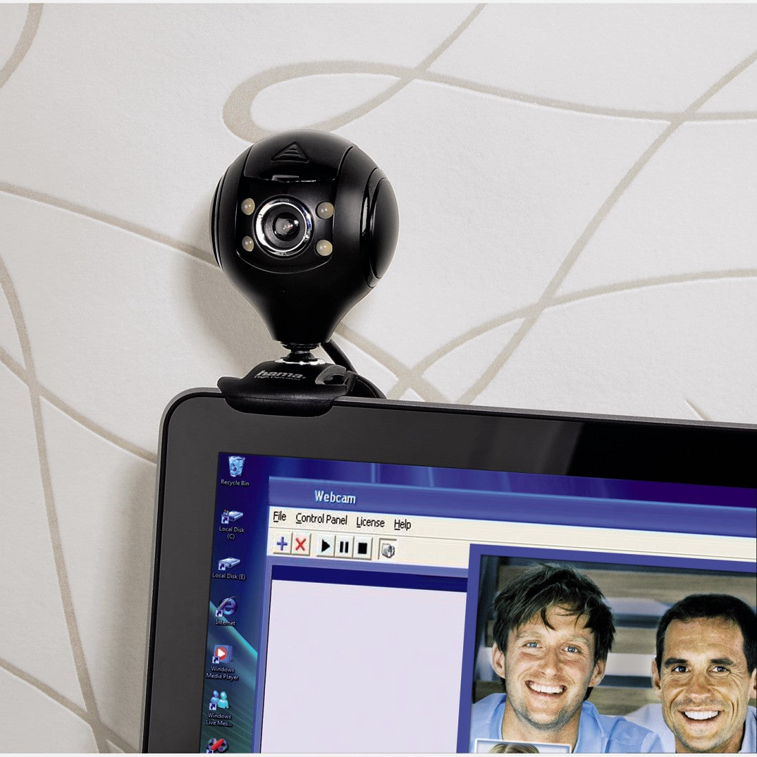 Hama 720P HD Spy Protect Webcam - Black | 539502 from Hama - DID Electrical