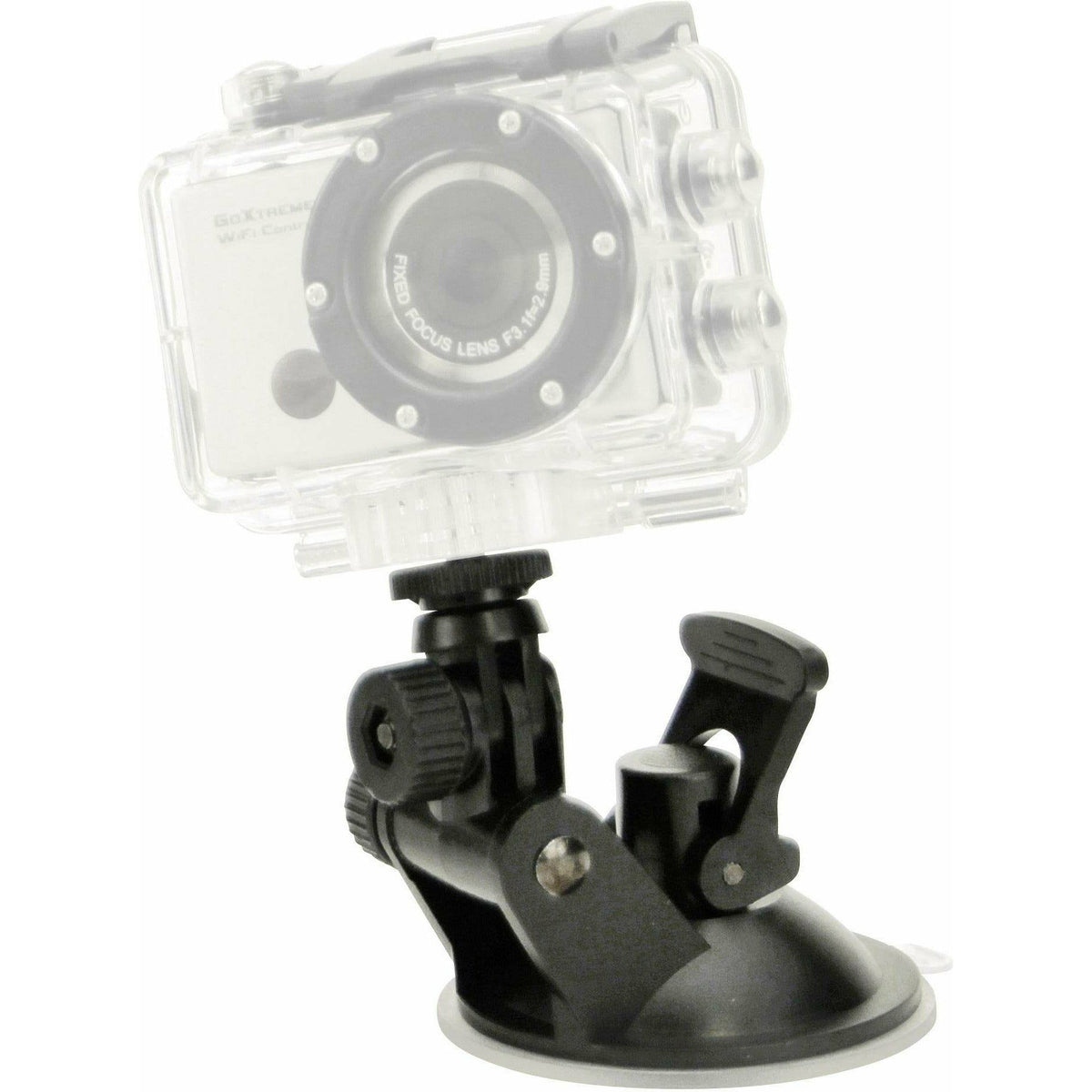GoXtreme Car-Suction-Mount Cup Holder for Action Cams - Black | 55202 (7557629935804)