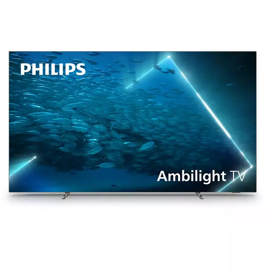 Open Boxed/ Ex-Display - Philips 7 Series 55&quot; 4K UHD OLED Android Smart TV - Grey | 55OLED707/12 from Philips - DID Electrical