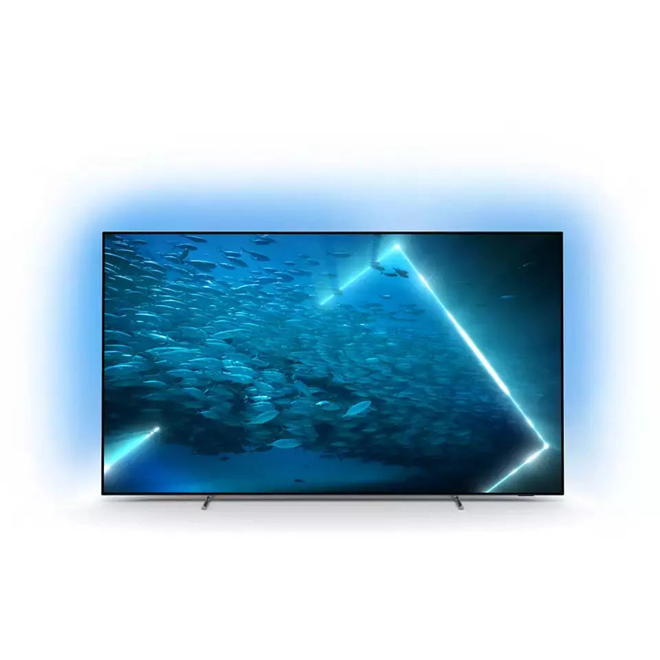 Open Boxed/ Ex-Display - Philips 7 Series 55&quot; 4K UHD OLED Android Smart TV - Grey | 55OLED707/12 from Philips - DID Electrical