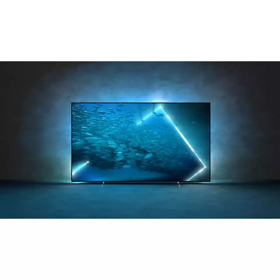 Open Boxed/ Ex-Display - Philips 7 Series 55&quot; 4K UHD OLED Android Smart TV - Grey | 55OLED707/12 from Philips - DID Electrical