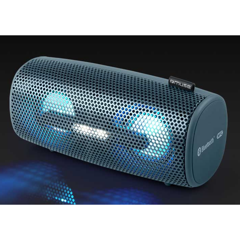 Muse DJ Splash Proof Portable Bluetooth Speaker - Blue | M-730DJ from Muse - DID Electrical