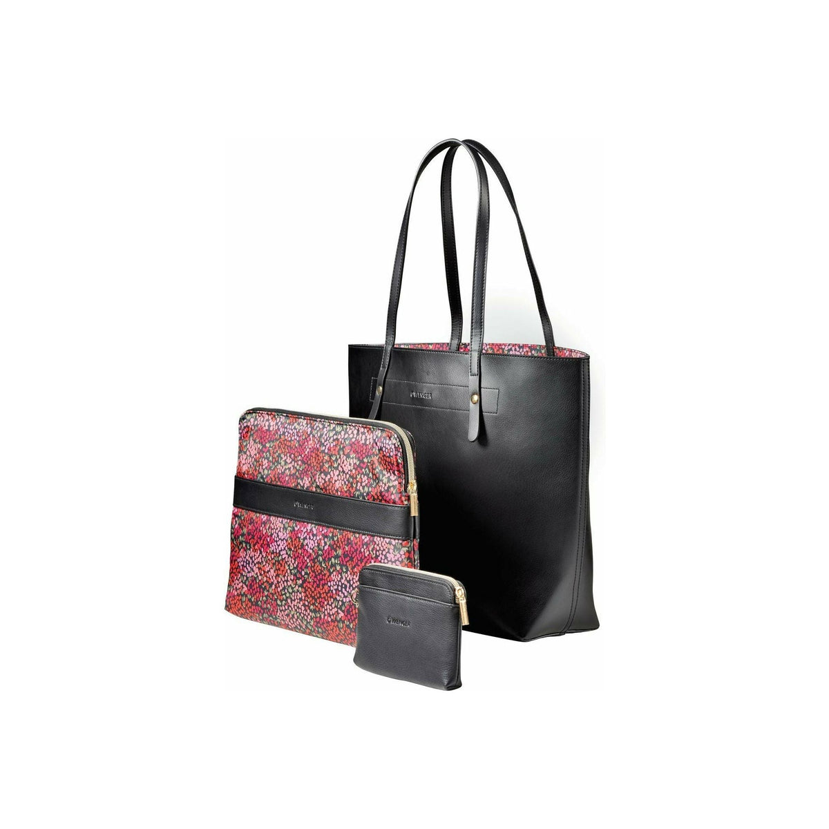 Wenger MarieSol 20L 4-in-1 Reversible Tote Bag with 14&quot; Removable Laptop Sleeve - Black | 604807 (7597303824572)