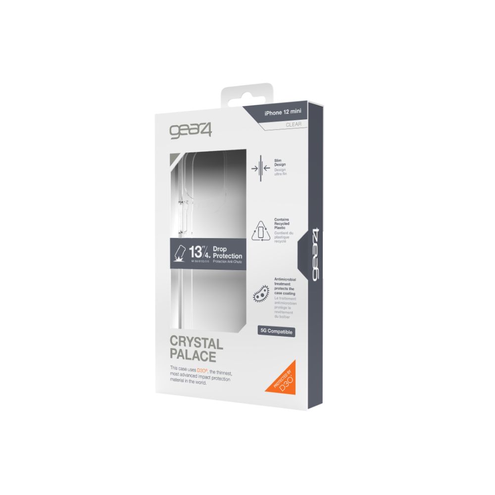Gear4 Crystal Palace Case for iPhone 12 Mini - Clear | 702006031 (7671579836604)