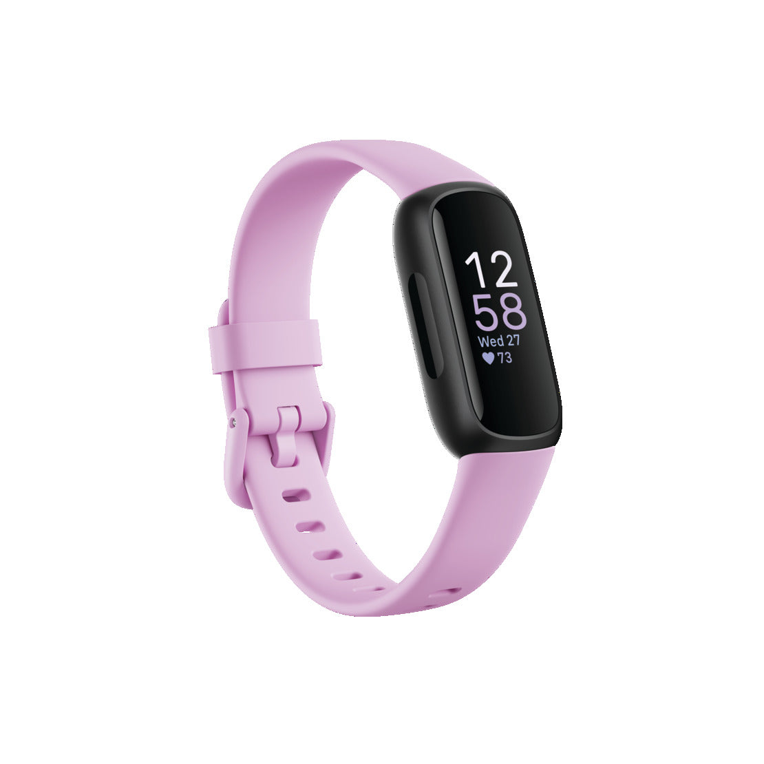 Fitbit Inspire 2 Health &amp; Fitness Smart Watch - Black &amp; Lilac Bliss | 79-FB424BKLV (7619313533116)