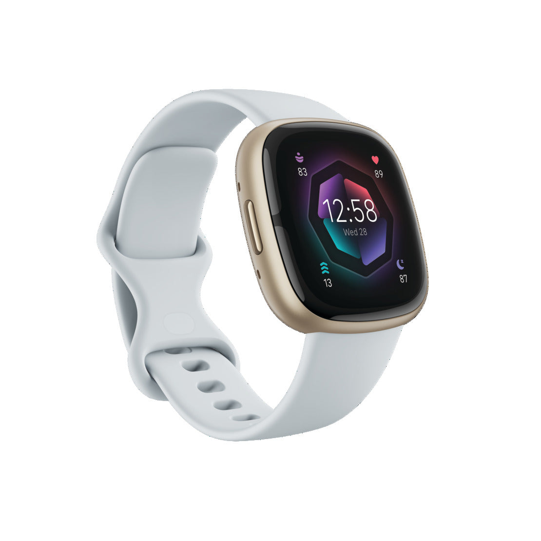 Fitbit Sense 2 Health &amp; Fitness Smart Watch - Blue Mist &amp; Soft Gold | 79-FB521GLBM (7619310321852)