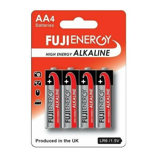 FujiEnergy AA High Energy Alkaline Batteries - Pack of 4 | 815774 (7549581394108)