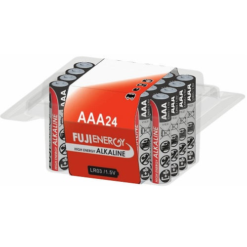 FujiEnergy 1.5V AAA High Energy Alkaline Batteries - Pack of 24 | 815897 (7643182006460)