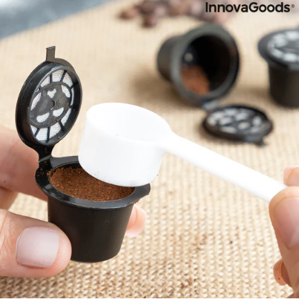 Innovagoods Reusable Coffee Capsules Recoff Set of 3 - Black | 819026 from Innovagoods - DID Electrical