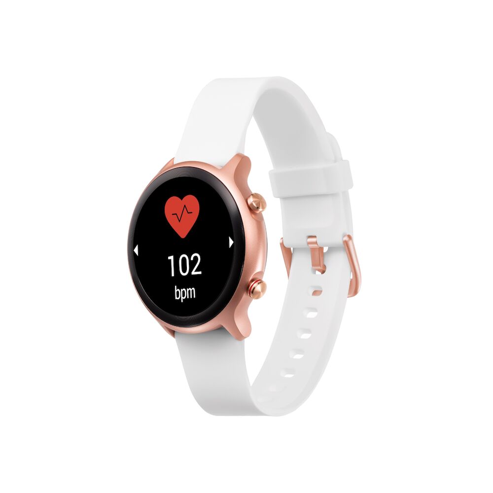 Doro 1.28&quot; Bluetooth Smart Watch - Pink &amp; White | 8370 from Doro - DID Electrical