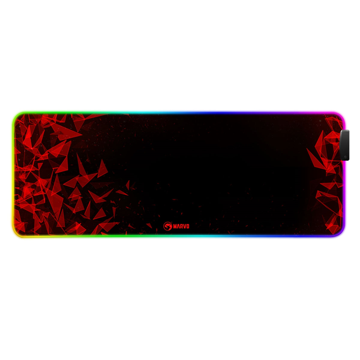 Marvo Gaming Mouse Pad with 4-Port USB Hub - Black &amp; Red | 924778 from Marvo - DID Electrical