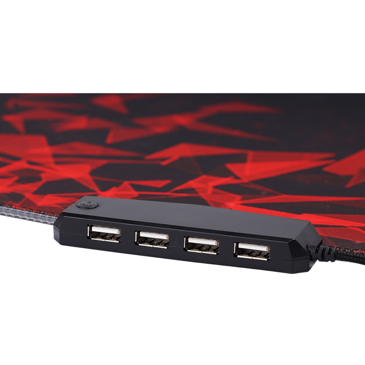 Marvo Gaming Mouse Pad with 4-Port USB Hub - Black &amp; Red | 924778 from Marvo - DID Electrical