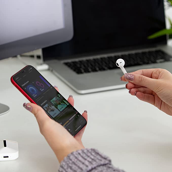 Akai In-Ear True Wireless Stereo Bluetooth Earbuds - White &amp; Coral | A61058COR from Akai - DID Electrical