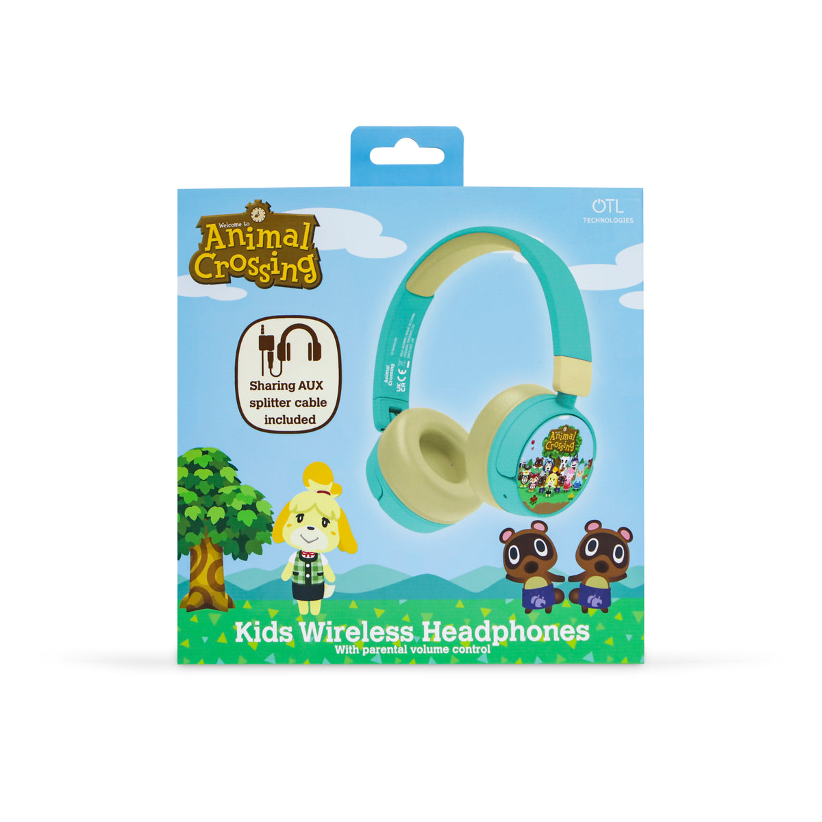 OTL Nintendo Animal Crossing Kids Over-Ear Wireless Headphone | AC0998 from OTL - DID Electrical