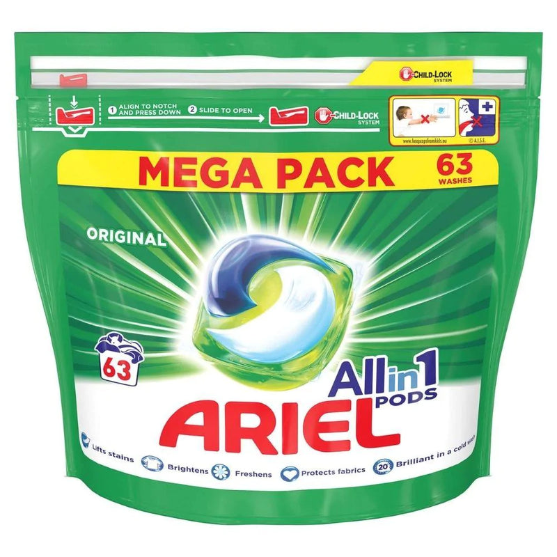 Ariel All-in-1 Pods Original Washing Liquid Capsules | ARIEL (7677697425596)