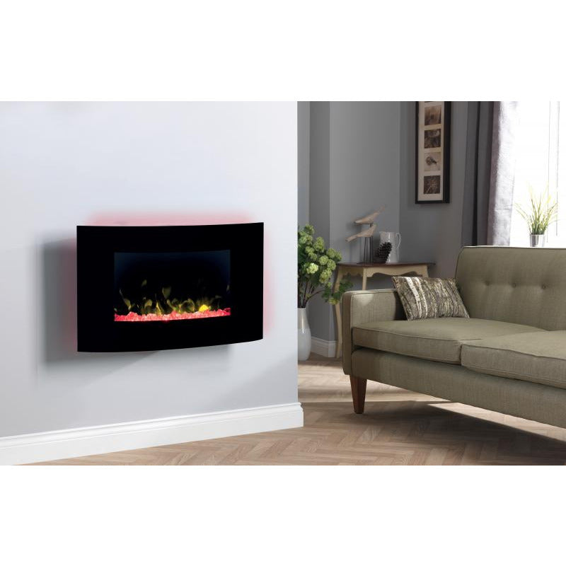 Dimplex Artesia Wall Mounted Electric Fire - Black | ART20 from Dimplex - DID Electrical
