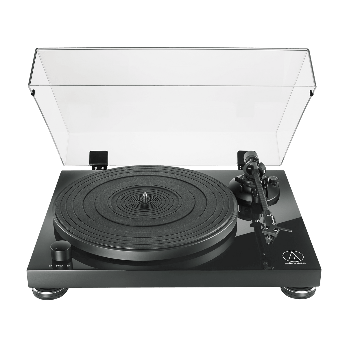 Audio Technica Fully Manual Belt-Drive Turntable - Piano Black | ATLPW50PB (7548263235772)