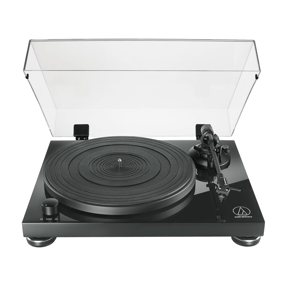 Audio Technica Fully Manual Belt-Drive Turntable - Piano Black | ATLPW50PB (7548263235772)