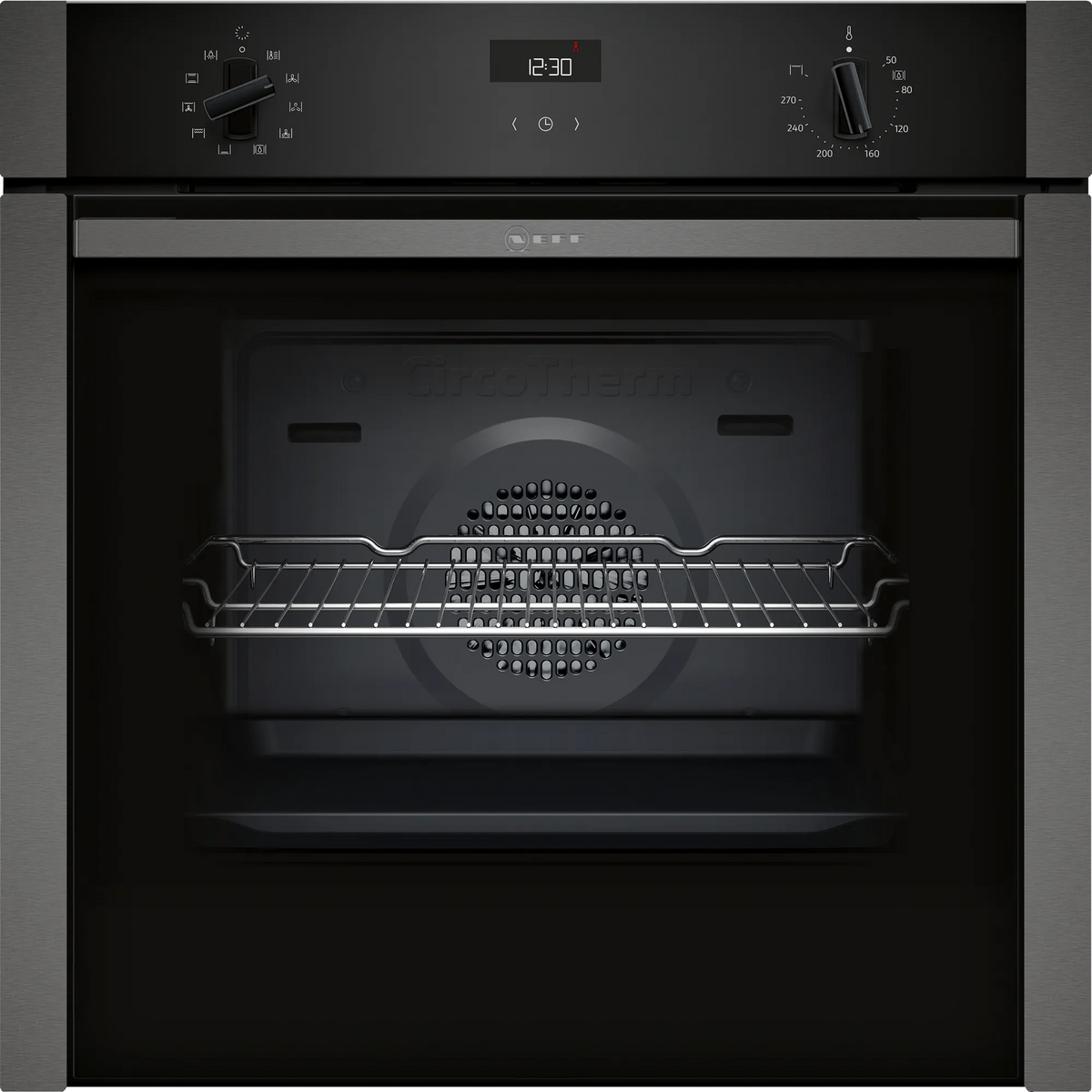 Neff N 50 71L Built-In Electric Single Oven - Graphite Grey | B3ACE4HG0B from Neff - DID Electrical