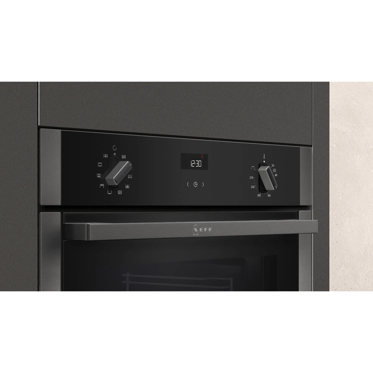 Neff N 50 71L Built-In Electric Single Oven - Graphite Grey | B3ACE4HG0B from Neff - DID Electrical