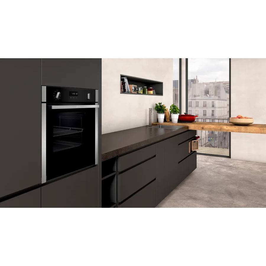 Open Boxed/ Ex-Display - Neff N 50 71L Built-In Electric Single Oven - Stainless Steel | B6ACH7AN0A from Neff - DID Electrical
