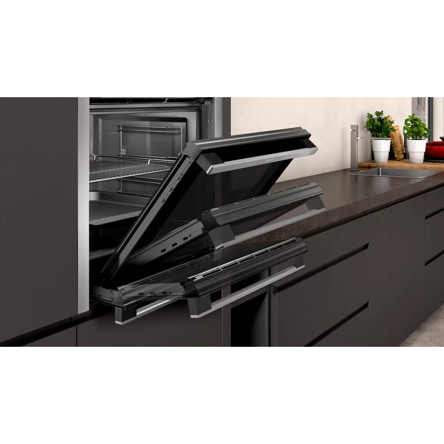 Open Boxed/ Ex-Display - Neff N 50 71L Built-In Electric Single Oven - Stainless Steel | B6ACH7AN0A from Neff - DID Electrical