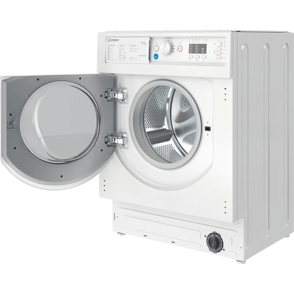 Indesit 7KG/5KG 1200 RPM Spin Integrated Washer Dryer - White | BIWDIL75125UKN from Indesit - DID Electrical