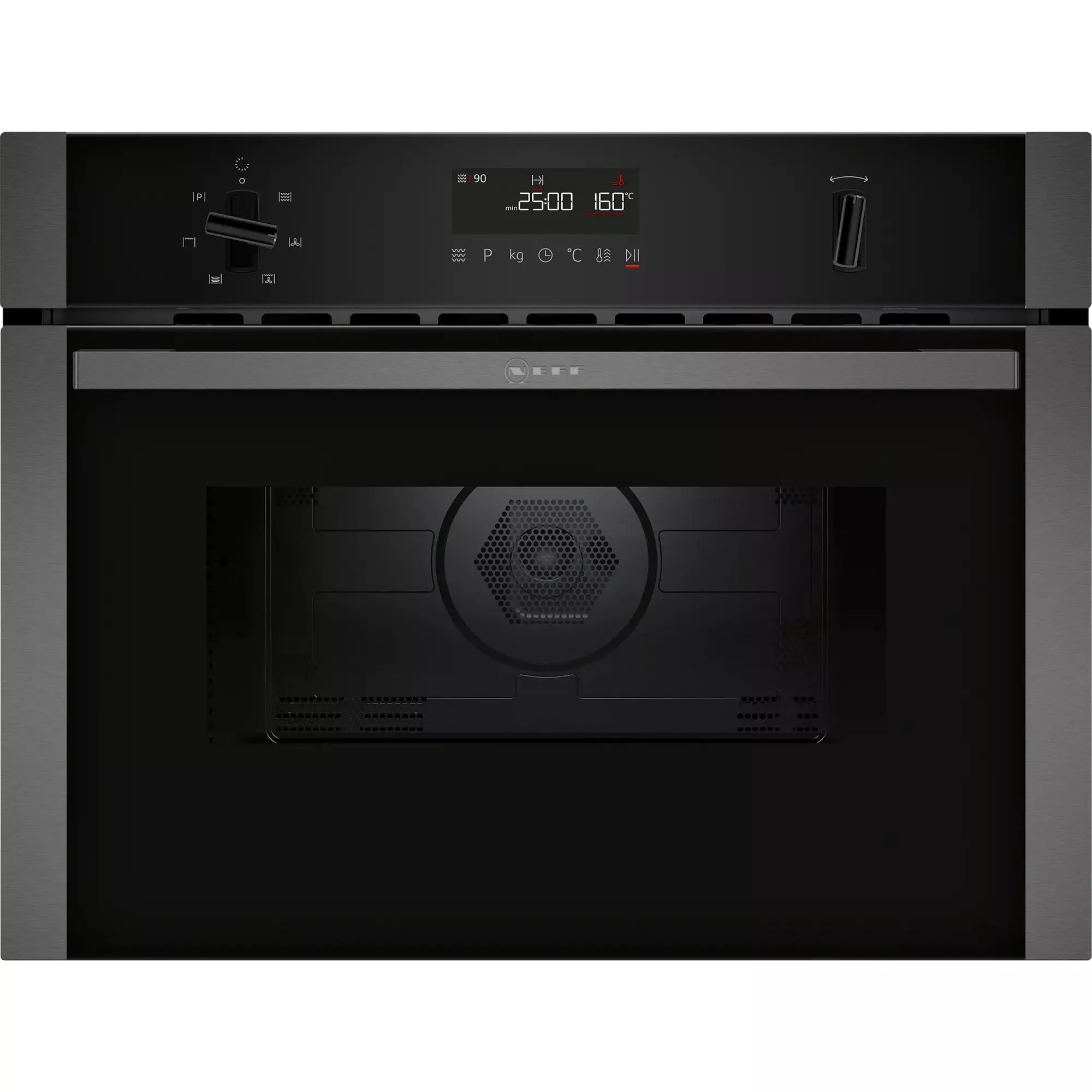 Neff N 50 900W 44L Built-In Combi Microwave Oven - Graphite Grey | C1AMG84G0B (7673033031868)