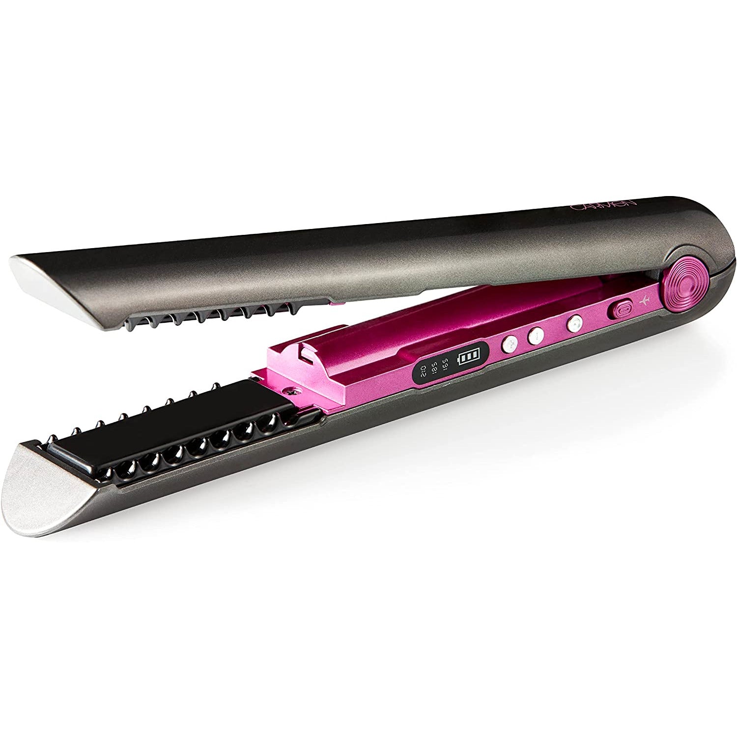 Carmen Neon Cordless Hair Straightener with Ultra-Smooth Keratin Infused - Pink & Graphite Grey | C81165 from Carmen - DID Electrical
