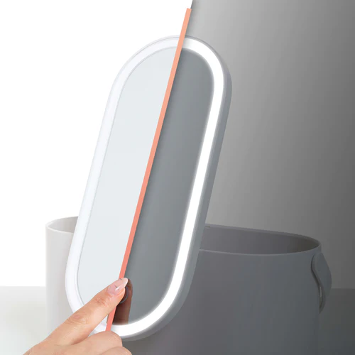 Carmen Portable LED Make Up Mirror with Case - White | C81167WHT from Carmen - DID Electrical