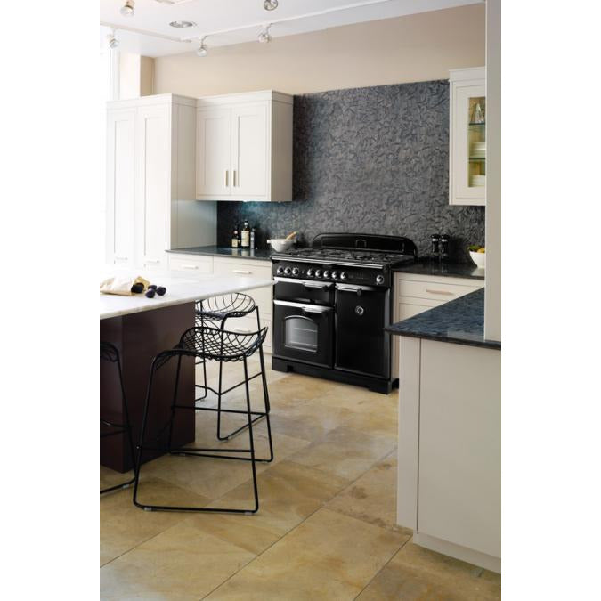 Rangemaster Classic Deluxe 110CM Dual Fuel Range Cooker - Black | CDL110DFFBL/C from Rangemaster - DID Electrical