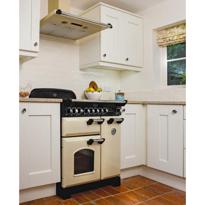 Rangemaster Classic Deluxe 90CM Ceramic Range Cooker - Cream | CDL90ECCR/C from Rangemaster - DID Electrical