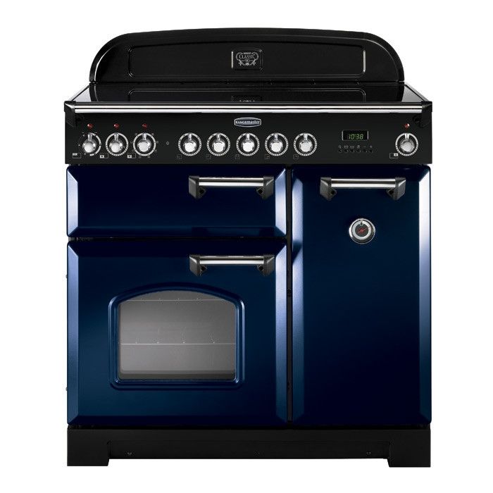 Rangemaster Classic Deluxe 90cm Induction Electric Range Cooker - Regal Blue | CDL90EIRB/C (7562288824508)