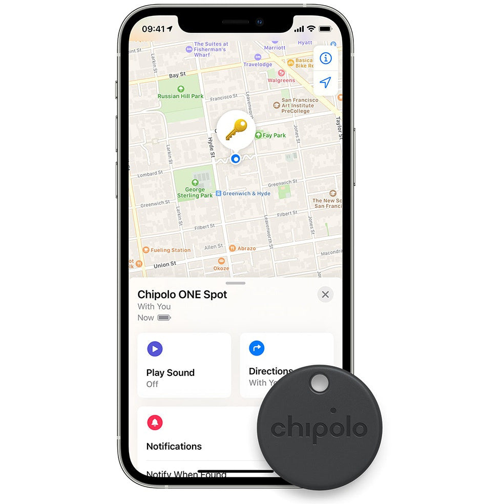 Chipolo ONE Spot Bluetooth Tracker - Grey | CH-C21M-GY-R from Chipolo - DID Electrical