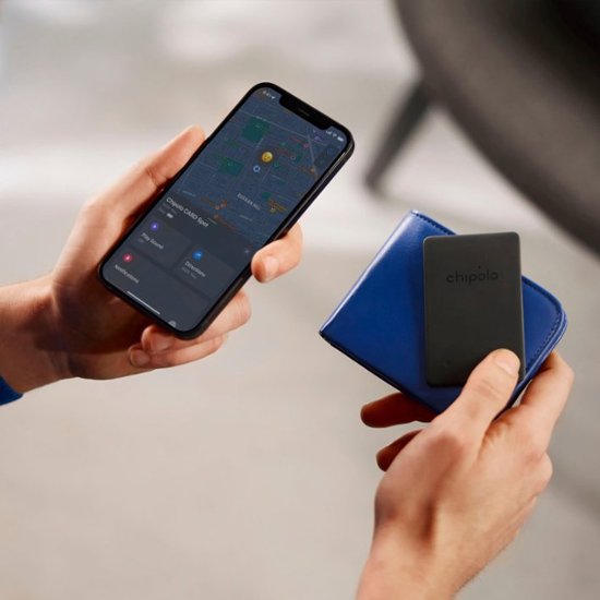 Chipolo Card Spot Bluetooth Tracker - Almost Black | CH-C21R-GY-R-EN from Chipolo - DID Electrical